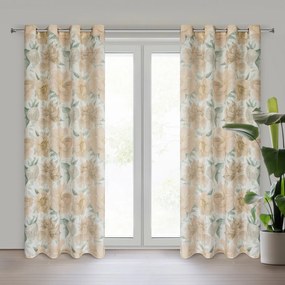 ZÁVES NA KRÚŽKOCH KARLA 140X250 CM VZOROVANÁ