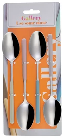 Lyžičky na müsli/dezertná lyžička set 4 ks – Gallery Pastel mix - 133964