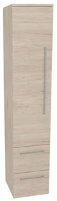 Mereo, Mereo Bino, kúpeľňová skrinka vysoká 163 cm, ľavá, Multidecor, Light Rock Hickory, MER-CN697LRH1