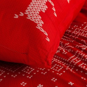 Dekorstudio Vianočné posteľné obliečky NOEL01 Rozmer posteľných obliečok: Šírka x Dĺžka: 140x200cm + 1ks 70x80 cm
