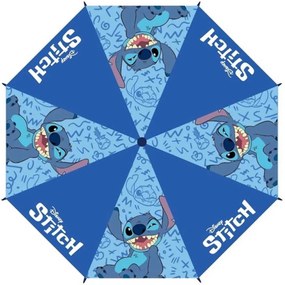 Chlapčenský skladací dáždnik Lilo &amp; Stitch - priemer roztiahnutého dáždnika 90 cm, zložený 24 x 5,5 cm
