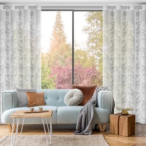 ZÁVES NA KRÚŽKOCH SUZI 140X250 CM KVETY