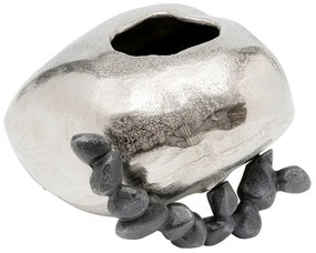 Art Stones váza strieborná 21 cm