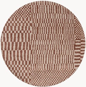 Umývateľný okrúhly koberec do interiéru/exteriéru Berber
