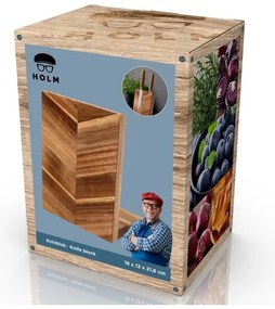 Drevený magnetický držiak na nože – Holm