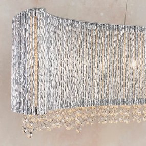 Endon 81979 - Krištáľový závesný luster GALINA na lankách 8xG9/25W/230V lesklý chróm