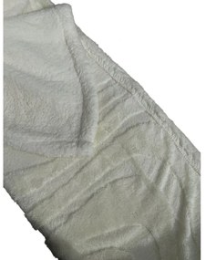 Luxusná baránková deka z mikroplyšu NESTIVE biela Rozmer: 150 x 200 cm