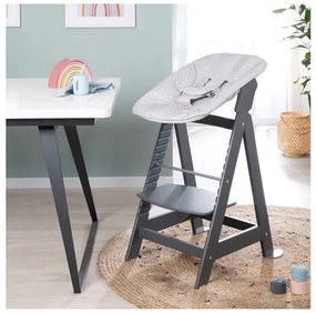 roba Detská vysoká stolička Born Up Zickzack 2 v 1 (antracitová)  (100366796)