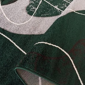 Koberec OTTO 05 sivý / zelený