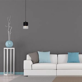 Luster na lanku FERGIE 1xE27/15W/230V čierna