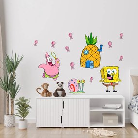 Samolepka na stenu "SpongeBob"
