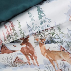 VIANOČNÉ OBLIEČKY Z MIKROVLÁKNA FAIRYLAND 160X200 CM, 2 KS 70X80 CM VZOROVANÉ