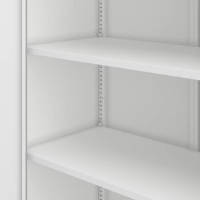 Kovová šatníková skriňa do šatní a chodieb JAN Compact 1750 x 800 x 400 mm, biela
