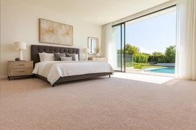 Spoltex, Koberec metráž Ester / 73 Krémový, na mieru, šíře 4m, béžová, ab (mriežka), chodba / predsieň