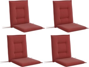 Outsunny Sada 4 Kusov Sedacích Vankúšov 108 x 50 x 5 cm s Popruhmi, Vankúše na Sedenie do Interiéru aj Exteriéru, Sedací Vankúš, Vankúš na Lavicu pre