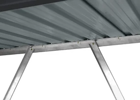 BestBerg záhradný drevák D-2A / 2 m² / 217 x 89 x 154 cm / sivá