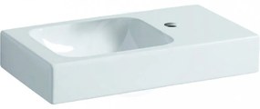 GEBERIT iCon závesné umývadielko s otvorom vpravo, bez prepadu, s odkladacou plochou, 530 x 310 mm, biela, s povrchovou úpravou KeraTect, 124053600