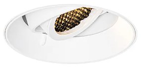Moderné zapustené bodové svetlo biele GU10 okrúhle bez rámu - Oneon Honey