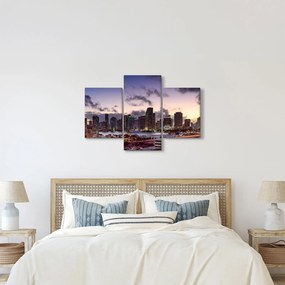 Obraz metropoly s mrakodrapmi (90x60 cm)