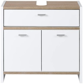 Livarno home Skrinka pod umývadlo, biela, 58 x 55 x 28 cm  (100392443)