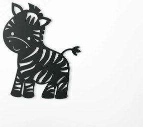 drevko Detská nálepka na stenu Zebra Rozmer obrazu: 40,5 x 32,5 cm, Farba dekorácie: Čierna