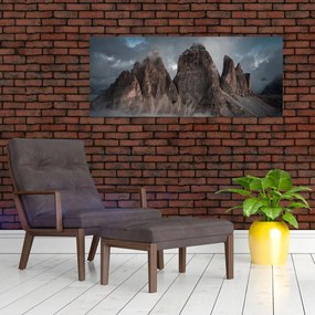 Obraz - Tri Zuby, Talianske Dolomity (120x50 cm)