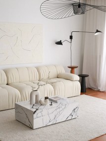 Nadčasová trojmiestna pohovka Uniqsofa - biela