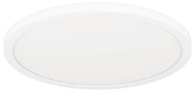EGLO LED múdre prisadené osvetlenie ROVITO-Z, 14,6 W, teplá biela-studená biela, RGB, biele, 30cm, okrúhl