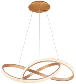 Azzardo AZ5097 - LED Stmievateľný luster na lanku INFINITY LED/80W/230V zlatá + DO