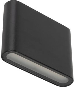 LED Vonkajšie nástenné svietidlo ARWENA 2xLED/3W/230V IP54 čierna