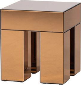 Lesklý odkladací stolík 45x45 cm Mirrox – WOOOD