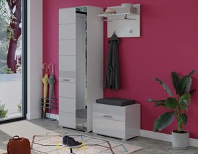 Predsieňový šatníkový panel Linus, biely