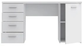 Písací stôl ARENO biely