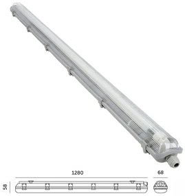 LED Technické žiarivkové svietidlo T8 1xG13/18W/230V 4000K IP65 128 cm