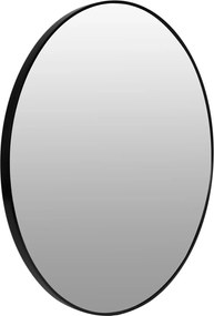 Okrúhle nástenné zrkadlo KOKO 80 cm čierne