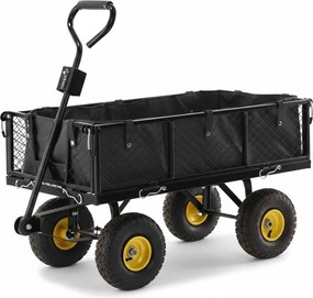 CH Čierny záhradný vozík s odnímateľnými bočnicami Loca M