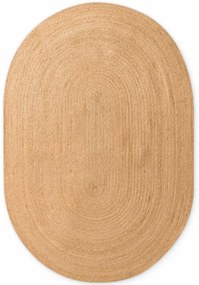 Koberec Hanse Home Jute Braided Rangpur naturálny / zlatý ovál