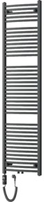 Mexen Ares, elektrické vykurovacie teleso 1800x500 mm + vykurovacia tyč 900 W, antracitová, W102-1800-500-2900-66