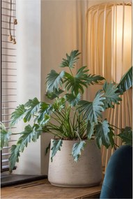 Kvetináč TROPICO, sklolaminát, výška 29 cm, béžová