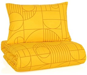 Bavlnené posteľné obliečky Geo Ray Flower - 100% bavlna Renforcé - 70 x 90 cm + 140 x 200 cm