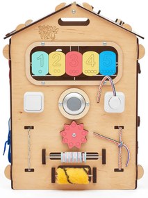 Drevený activity board domček Natura