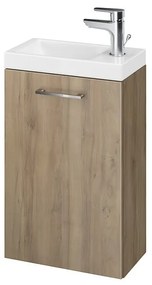 Cersanit Lara Como, závesná skrinka + keramické umývadlo 40cm, orech, S801-188