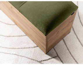 Lavica v zelenej a prírodnej farbe Kumo - Bobochic Paris