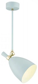 Argon 4685 - Luster na tyči CHARLOTTE 1xE27/15W/230V modrá/zlatá