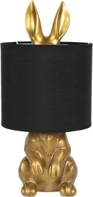 Stolná lampa v dizajne zlatého zajaca s textilným tienidlom - Ø 20 * 42 cm / E27