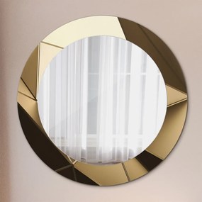 Okrúhle ozdobné zrkadlo Moderná abstrakcia fi 60 cm