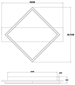 Globo 67330-18 - LED Stropné svietidlo BEATRIX I LED/18W/230V
