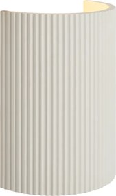 Škandinávske nástenné svietidlo biele oválne - Plaster