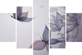 Obraz - Kreslené motýle (150x105 cm)