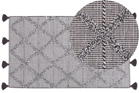 Bavlnený koberec 80 x 150 cm hnedý TUZLA Beliani